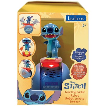 Lexibook Disney Stitch Stitch Surfer Powerman Robot - With Lights and Sounds Beloved Stitch Becomes a Surfer!an Interactive Robo