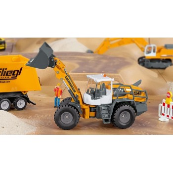 siku 3561, liebherr l 556  loader, 1:50, metal,plastic, orange, movable fro SI003561 4006874035618