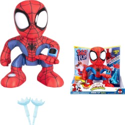 Jazwares Spiderman spidey and his amazing friends amazing flip spidey - 12-inch animatronic pl JWS00209 191726495352