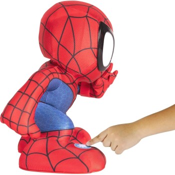 Jazwares Spiderman spidey and his amazing friends amazing flip spidey - 12-inch animatronic pl JWS00209 191726495352