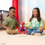 Jazwares Spiderman Ο Spidey Και Οι Καταπληκτικοί Φίλοι Του Λούτρινο Spidey 28Cm Που Αναποδογυρίζει & Μιλάει Με 50+ Ήχους-Φως JWS