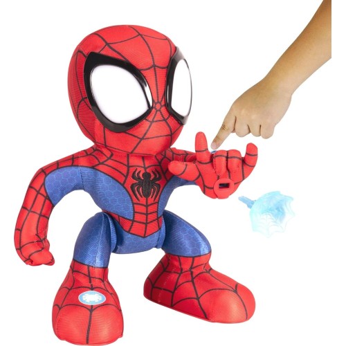 Jazwares Spiderman spidey and his amazing friends amazing flip spidey - 12-inch animatronic pl JWS00209 191726495352
