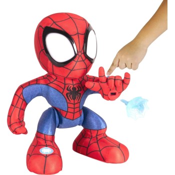 Jazwares Spiderman spidey and his amazing friends amazing flip spidey - 12-inch animatronic pl JWS00209 191726495352