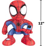 Jazwares Spiderman spidey and his amazing friends amazing flip spidey - 12-inch animatronic pl JWS00209 191726495352