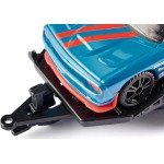 siku 2565, dodge charger with dodge challenger srt racing, sky blue, metal,plast SI002565 4006874025657