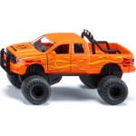 siku 2358, toy dodge ram 1500 with balloon tyres, 1:50, metal,plastic, black,ora SI002358 4006874023585