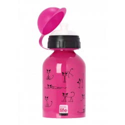 eco life Μεταλλικό Μπουκάλι Παιδικό 400Ml Cats 33-BO-2004 5208009001171