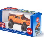 siku 2358, toy dodge ram 1500 with balloon tyres, 1:50, metal,plastic, black,ora SI002358 4006874023585