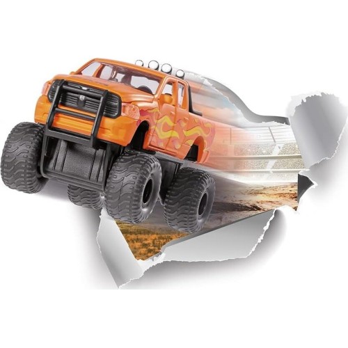 siku 2358, toy dodge ram 1500 with balloon tyres, 1:50, metal,plastic, black,ora SI002358 4006874023585