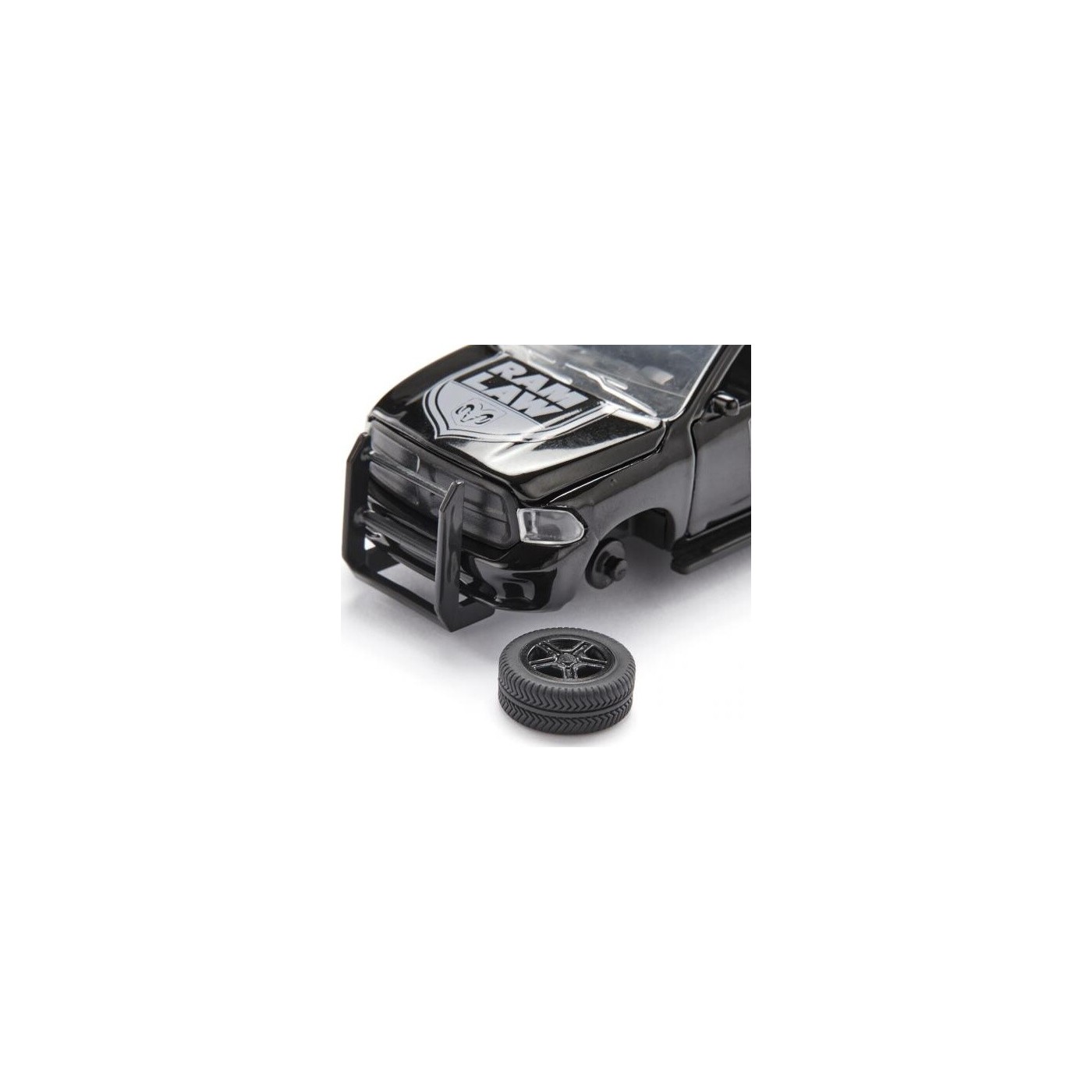 Siku - Ram 1500 US Police - Noir - Camionnette robuste - Sans métal et plastique - Sans PVC - Amusement sans fin - Jouet à petite échelle - Construction stable - SK-2309