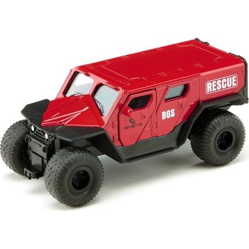 siku 2307, ghe-o rescue vehicle, 1:50, metal,plastic, red, multi-functional, com SI002307 4006874023073