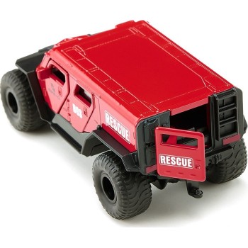 siku 2307, ghe-o rescue vehicle, 1:50, metal,plastic, red, multi-functional, com SI002307 4006874023073