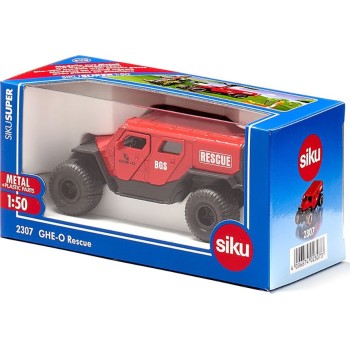 siku 2307, ghe-o rescue vehicle, 1:50, metal,plastic, red, multi-functional, com SI002307 4006874023073