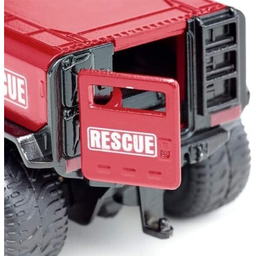 siku 2307, ghe-o rescue vehicle, 1:50, metal,plastic, red, multi-functional, com SI002307 4006874023073
