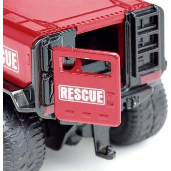 siku 2307, ghe-o rescue vehicle, 1:50, metal,plastic, red, multi-functional, com SI002307 4006874023073