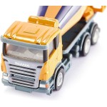 siku Cement Mixer, Construction Site Vehicle, 1:87, Metal,Plastic, Rotating Drum, Orange,Blue SI001896 4006874118960