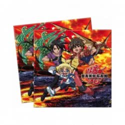 PROCOS Bakugan 2-Ply Napkins 20Pieces, 33X33cm 10 5712 5201184049570