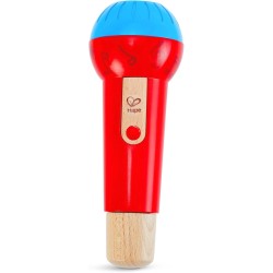 Hape Early Melodies Ξύλινο Mighty Echo Microphone E0337A 6943478019027