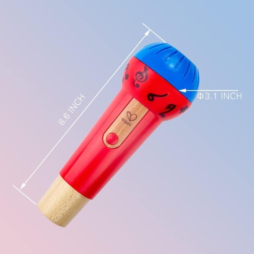 Hape Early Melodies Wooden Mighty Echo Microphone E0337A 6943478019027