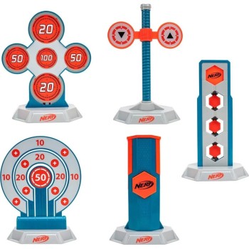 Nerf Elite Target Gameplay - 5 in 1 Challenge Targets - Jazwares  JW000327 191726441977