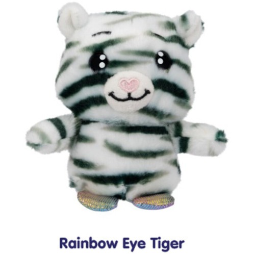 Lil Peepers Collectible Plush W2 10Cm (4 Designs) – Jazwares Rainbow Eye Tiger, Rblp00122, JWLP0113 196566206892