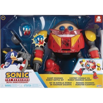JAKKS PACIFIC sonic the hedgehog jakks  giant eggman robot battle set cs net,red,grey and JPA40926 192995409262
