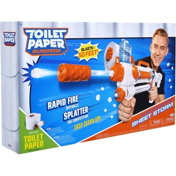JAKKS PACIFIC Toilet Paper Εκτοξευτής Sheet Storm, Rapid Fire TP Spitballs Up To 50 Ft JPA15030 192995150300