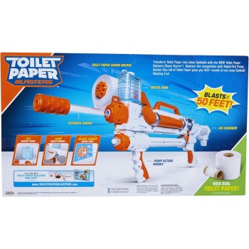 JAKKS PACIFIC Toilet Paper Εκτοξευτής Sheet Storm, Rapid Fire TP Spitballs Up To 50 Ft JPA15030 192995150300