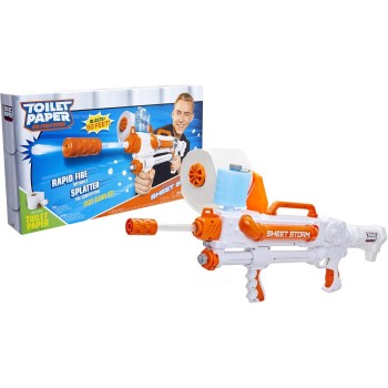 JAKKS PACIFIC Toilet Paper Εκτοξευτής Sheet Storm, Rapid Fire TP Spitballs Up To 50 Ft JPA15030 192995150300