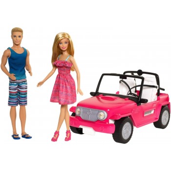 Mattel Barbie Τζιπάκι Με Barbie Και Ken CJD12 887961093926