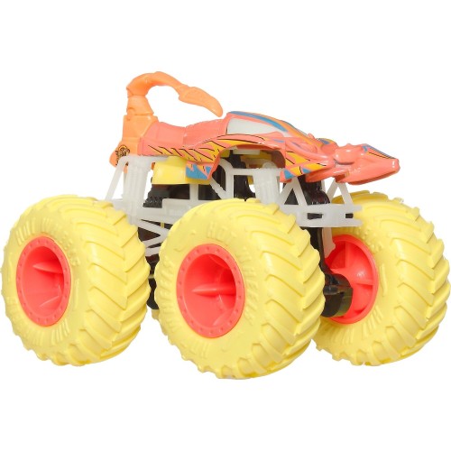 Mattel Hot Wheels Monster Trucks Die-cast 1:64 Scale Toy Truck That Glows in the Dark (styles May Vary) JFX08 194735307708