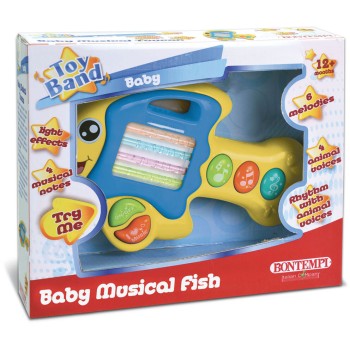 Gialamas Baby Musical Animals (4 Designs) - Fish BN541025 047663265087