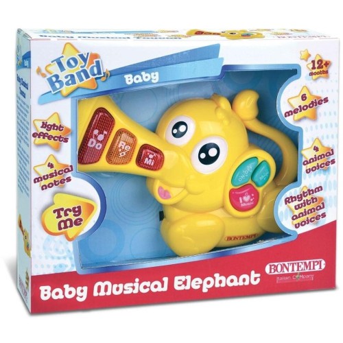 Gialamas Baby Μουσικά Ζωάκια (4 Σχέδια) - Elephant BN541025 047663265070