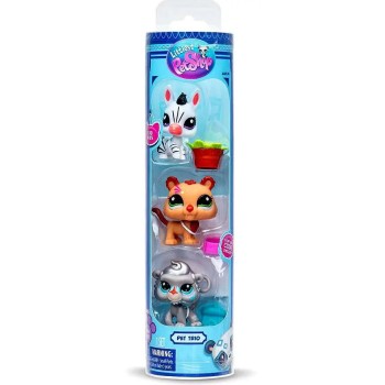 Littlest Pet Shop Collector Set 3 Φιγούρες σε Σωλήνα (lps Wave 2 / 3 Σχέδια) – Basic Fun  BF000621 885561005974