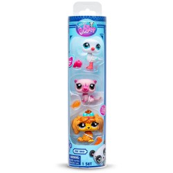 Littlest Pet Shop Collector Set 3 Figures in Tube (lps Wave 2 / 3 Designs) – Basic Fun BF000621 885561006179