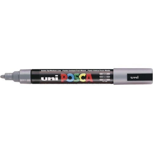 Uni-ball Mitsubishi Pencil Marker Posca 2.5Mm Medium PC-5M - Grey PC-5M-ΓΚΡΙ 4902778916247