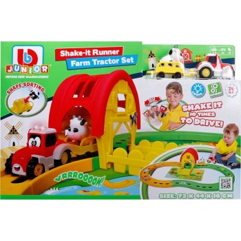 Bburago junior farm tractor shake-it runner infinity track toy 16/88619 4893998886192