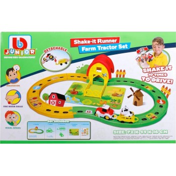Bburago junior farm tractor shake-it runner infinity track toy 16/88619 4893998886192