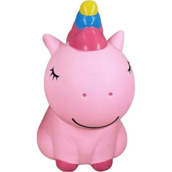 Diakakis imports KAZURA piggy bank 14x12x20cm Unicorn PINK Soft 000710003 5205698804212