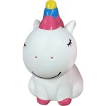 Diakakis imports KAZURA piggy bank 14x12x20cm Unicorn White 000710002 5205698804199