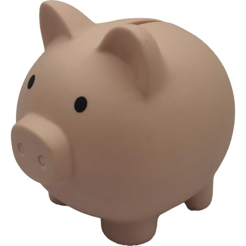 Diakakis imports KAZURA Piggy Bank 18x15x15.5cm Piglet Natural PINK 000710001 5205698804175
