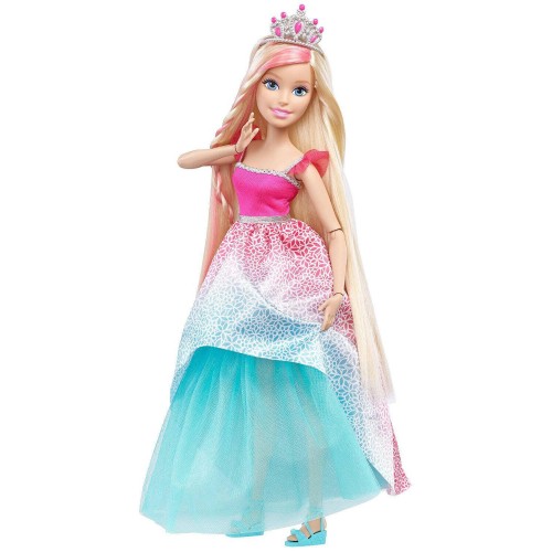 Mattel BARBIE ΠΡΙΓΚΙΠΙΣΣΑ ΜΑΚΡΙΑ ΜΑΛΛΙΑ - ΜΕΓΑΛΗ ΚΟΥΚΛΑ (45Εκ) - ΚΑΘΙΣΤΗ DKR09 887961246933