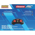 Sonic The Hedgehog carrera r/c car:team sonic racing mini rc - 1:43 sonic 370430022 9003150143260