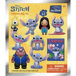 Disney Stitch Monogram Disney: Lilo & Stitch Movie (Series1) (Blind Bag/Random) 3D Foam Bag Clips Figures (84060) 84060 07776484
