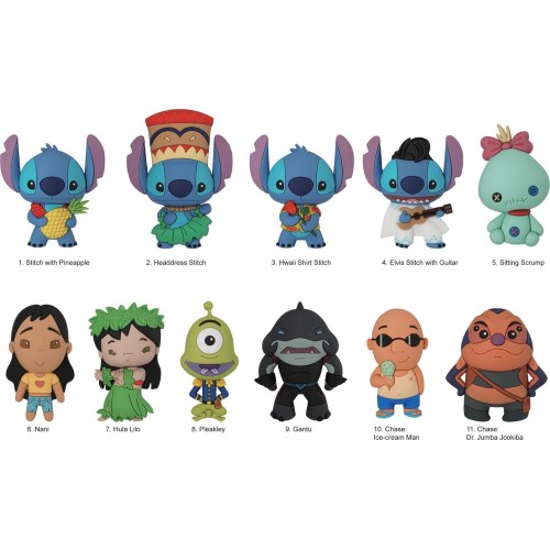 Disney Stitch Monogram Disney: Stitch (Series2) (Blind Bag/Random) 3D Foam Bag Clips Figures (85185) 85185 077764851858