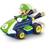 CARRERA rc mario kart tabletop racing set - with mario and luigi 1:43 scale - up to 5 kmh, ready-to-run, all batteries included,