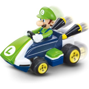 CARRERA rc mario kart tabletop racing set - with mario and luigi 1:43 scale - up to 5 kmh, ready-to-run, all batteries included,