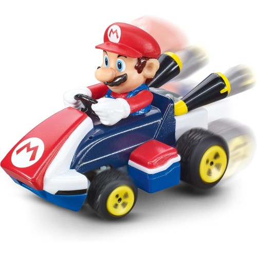 CARRERA rc mario kart tabletop racing set - with mario and luigi 1:43 scale - up to 5 kmh, ready-to-run, all batteries included,