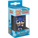 Funko pocket pop!: sonic the hedgehog - sonic with ring Φιγούρα Βινυλίου keychain 20289 889698202893