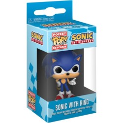 Funko pocket pop! keychain: sonic the hedgehog: sonic the hedgehog with ring - so 20289 889698202893